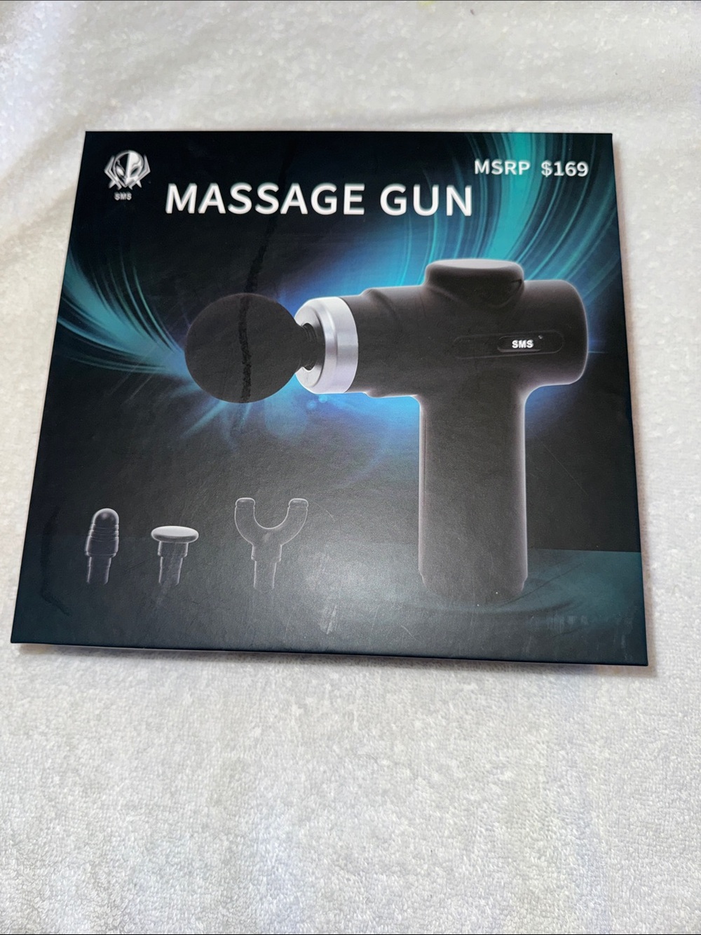 Black Percussive Massage Gun — Deep Muscle Relief